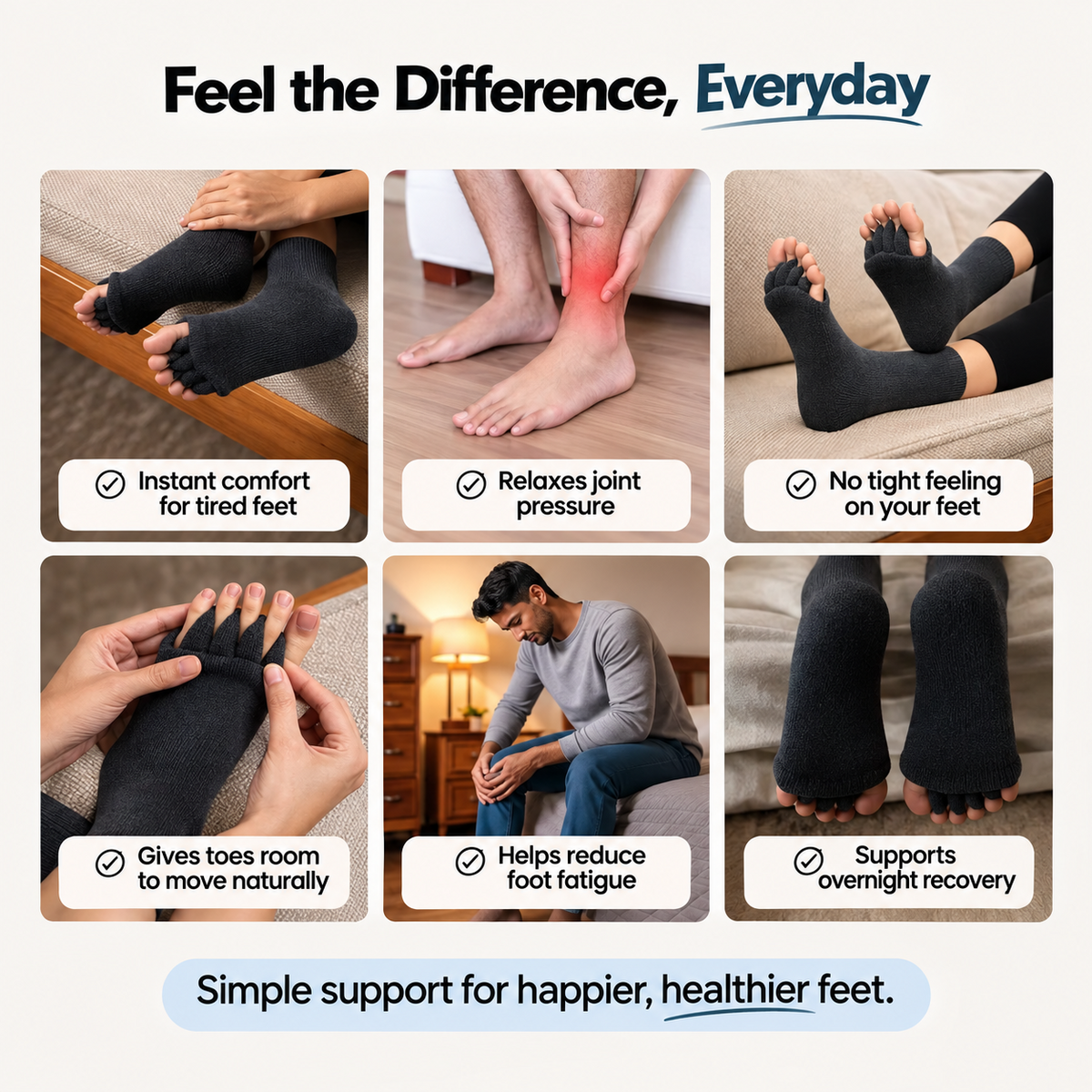 Rahat Foot Alignment Socks for Pain Relief